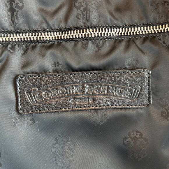 Chrome Hearts Black White & Red Triple Cross Leather Duffel Bag - Picture 6 of 6